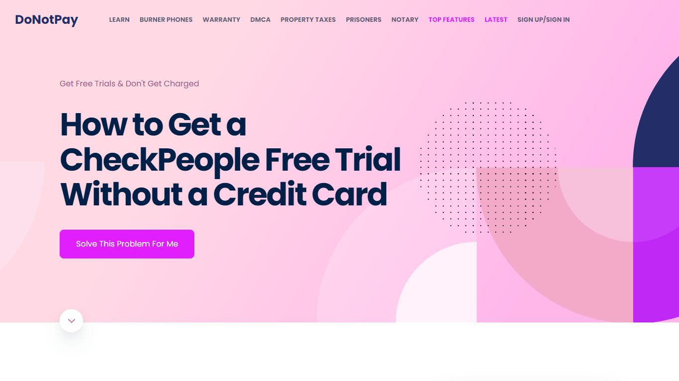 How to Get a CheckPeople Free Trial Without a Credit Card - DoNotPay