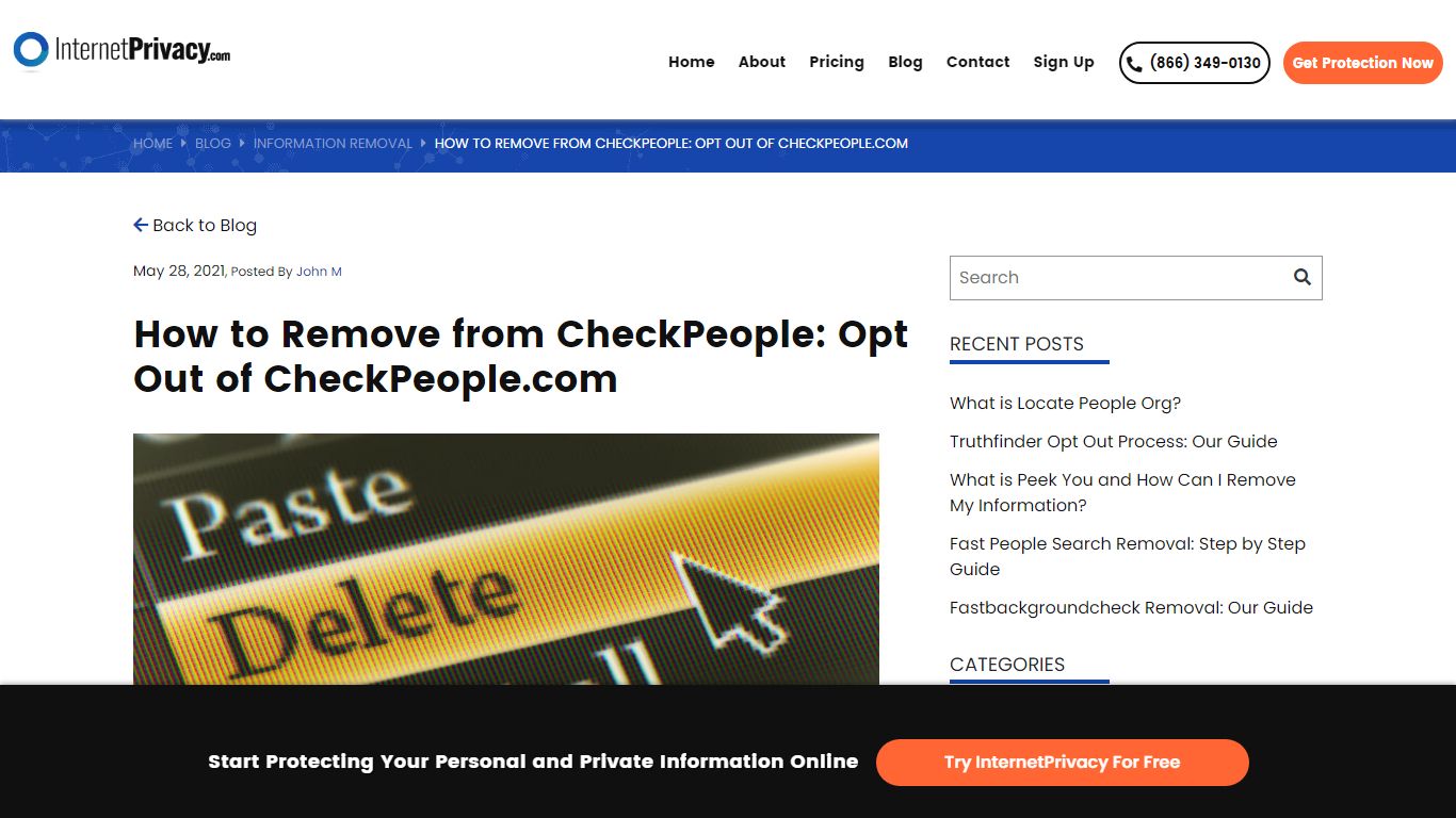 How to Remove from CheckPeople: Opt Out of CheckPeople.com